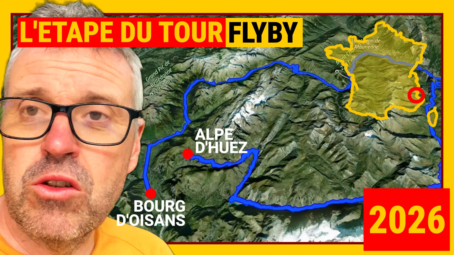 View of Étape du Tour 2026 – Full Ride Visualisation - MORE THAN 21 BENDS